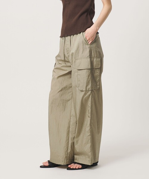 BEAUTY&YOUTH UNITED ARROWS(ビューティーアンドユースユナイテッドアローズ)の「ナイロン ドローストリング カーゴパンツ(カーゴパンツ・レディース・ライトグレー/ベージュ/ネイビー・M/S/XS)」の7枚目の写真