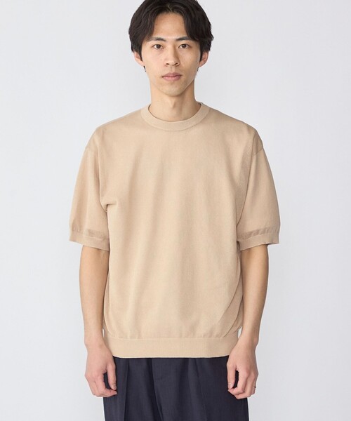 SHIPS(シップス)の「SHIPS: 〈手洗い可能〉和紙 クルーネック ニット Tシャツ(Tシャツ/カットソー・メンズ・ダークグレー/ベージュ/ロイヤルブルー・SMALL/MEDIUM/LARGE/X-LARGE)」の16枚目の写真
