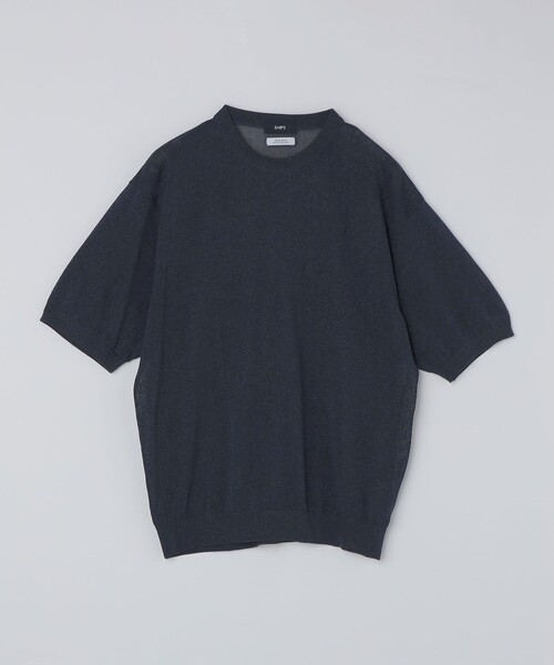 SHIPS(シップス)の「SHIPS: 〈手洗い可能〉和紙 クルーネック ニット Tシャツ(Tシャツ/カットソー・メンズ・ダークグレー/ベージュ/ロイヤルブルー・SMALL/MEDIUM/LARGE/X-LARGE)」の17枚目の写真