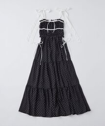 OLIVE des OLIVE（オリーブデオリーブ）の「【サイズ展開あり】わき見せティアードキャミワンピ（ワンピース）」