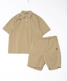 Kappa（カッパ）の「【Kappa/カッパ】PEARTEX素材 ポロシャツ+ショーツセットアップ 　ゴルフ　アウトドア　普段着（セットアップ）」