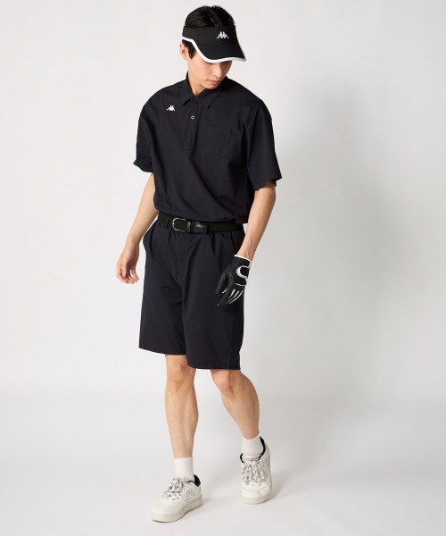 Kappa(カッパ)の「【Kappa/カッパ】PEARTEX素材 ポロシャツ+ショーツセットアップ ゴルフ アウトドア 普段着(セットアップ・メンズ・ブラック/ベージュ・X-LARGE/LARGE/MEDIUM)」の19枚目の写真