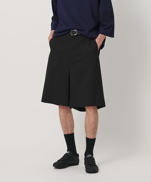 Thingless(シングレス)の「<Thingless>ワイド ショーツ(その他パンツ・メンズ・ダークグレー/ブラック・M/L/S)」の1枚目の写真