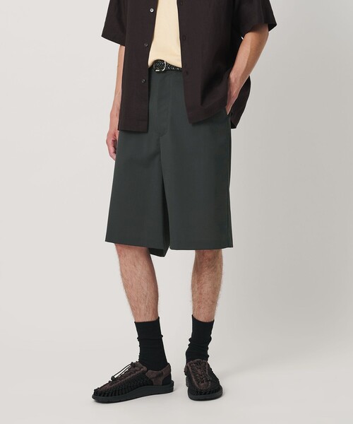Thingless(シングレス)の「<Thingless>ワイド ショーツ(その他パンツ・メンズ・ダークグレー/ブラック・M/L/S)」の3枚目の写真