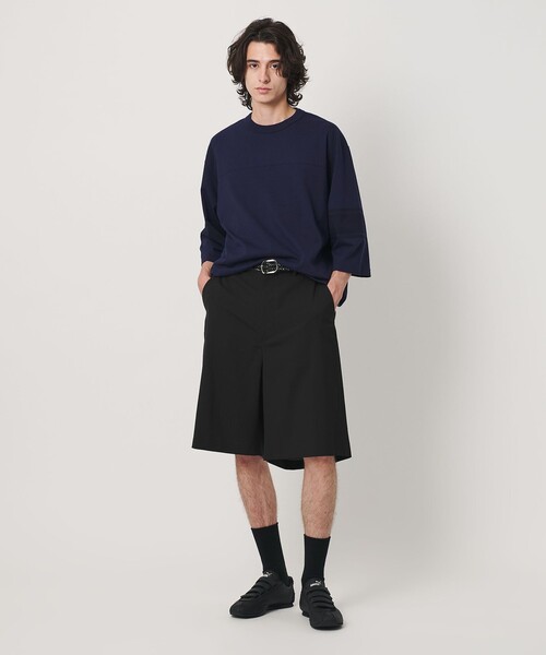Thingless(シングレス)の「<Thingless>ワイド ショーツ(その他パンツ・メンズ・ダークグレー/ブラック・M/L/S)」の7枚目の写真