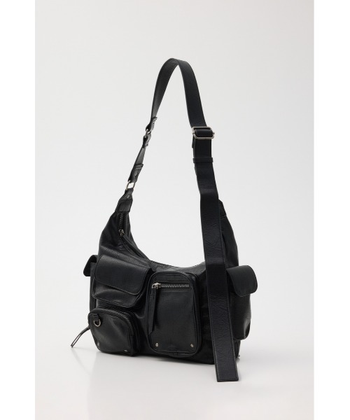 SLY(スライ)の「MANY PK SHOULDER BAG メニーポケットショルダーバッグ 夏服(ショルダーバッグ・レディース・ライトベージュ/ブラック・FREE)」の11枚目の写真