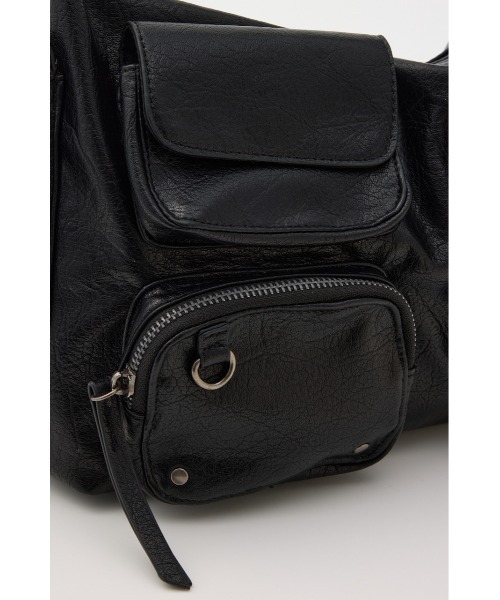 SLY(スライ)の「MANY PK SHOULDER BAG メニーポケットショルダーバッグ 夏服(ショルダーバッグ・レディース・ライトベージュ/ブラック・FREE)」の16枚目の写真