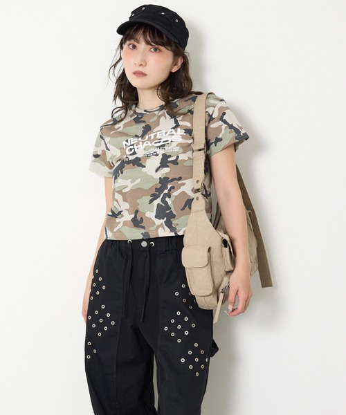 SLY（スライ）の「MANY PK SHOULDER BAG メニーポケットショルダーバッグ 夏服（ショルダーバッグ・レディース・ライトベージュ/ブラック・FREE）」の22枚目の写真