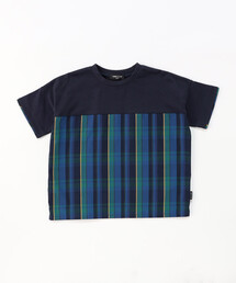 COMME CA ISM（コムサイズム）の「マドラスチェック 半袖Tシャツ（Tシャツ/カットソー）」