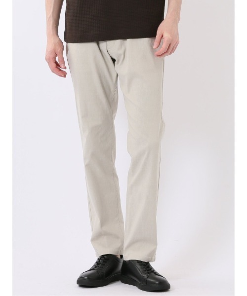 TAKA-Q(タカキュー)の「【ストレッチ 接触冷感】タカキュー スリム 5ポケット パンツ ジャガード(チノパンツ・メンズ・ブラック/ライトグレー・X-LARGE/3L/S/MEDIUM/LARGE/2S)」の1枚目の写真