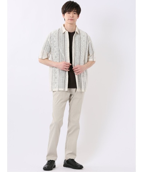 TAKA-Q(タカキュー)の「【ストレッチ 接触冷感】タカキュー スリム 5ポケット パンツ ジャガード(チノパンツ・メンズ・ブラック/ライトグレー・X-LARGE/3L/S/MEDIUM/LARGE/2S)」の11枚目の写真