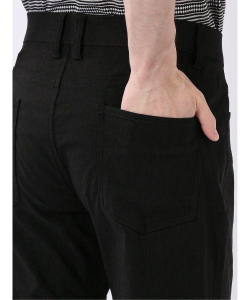TAKA-Q(タカキュー)の「【ストレッチ 接触冷感】タカキュー スリム 5ポケット パンツ ジャガード(チノパンツ・メンズ・ブラック/ライトグレー・X-LARGE/3L/S/MEDIUM/LARGE/2S)」の5枚目の写真