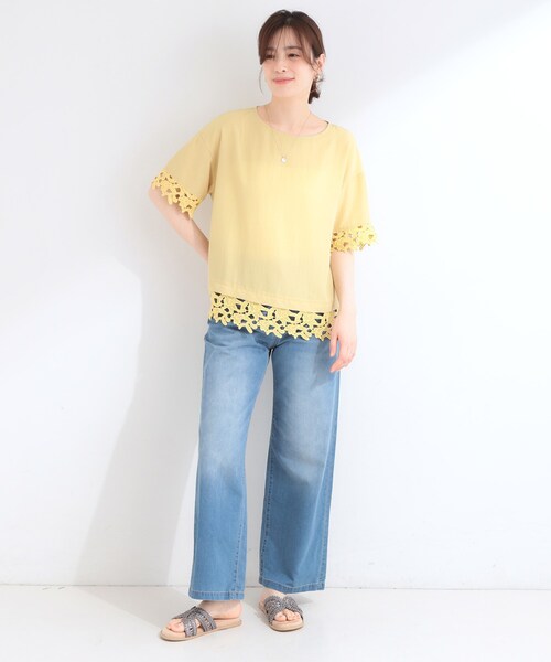 SHOO・LA・RUE（シューラルー）の「コードメッシュサンダル（サンダル・レディース・ゴールド/ブラウン系その他・35/45）」の9枚目の写真