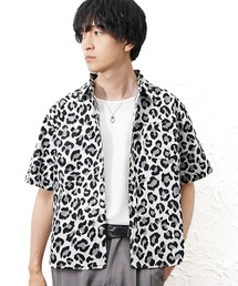MinoriTY | 【MinoriTY】ヒョウ柄半袖シャツ メンズ 夏服 ユニセックス 半袖(シャツ/ブラウス)