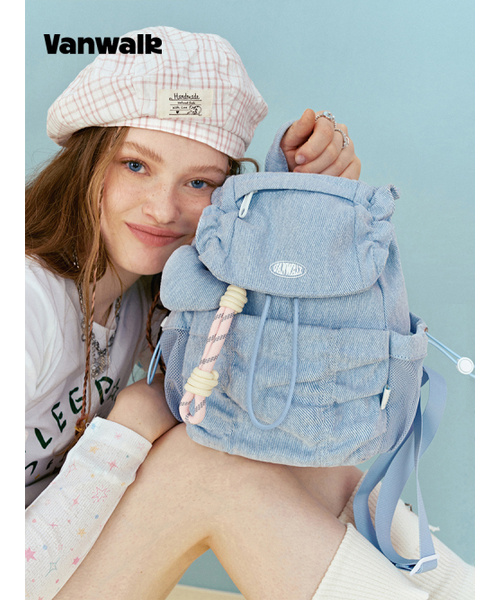 VANWALK（バンウォーク）の「Cloud Re-edition Mini Backpack [Denim]（バックパック/リュック・レディース・インディゴブルー・FREE）」の6枚目の写真