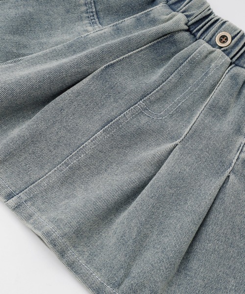 URBAN CHERRY(アーバンチェリー)の「【2点セット】デニムスカラップカラートップス+プリーツスカート(その他トップス・キッズ・ブルー・140cm/130cm/120cm/110cm)」の7枚目の写真