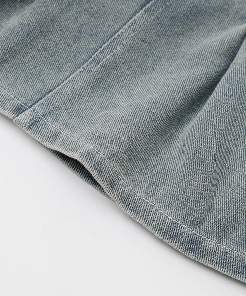 URBAN CHERRY(アーバンチェリー)の「【2点セット】デニムスカラップカラートップス+プリーツスカート(その他トップス・キッズ・ブルー・140cm/130cm/120cm/110cm)」の8枚目の写真