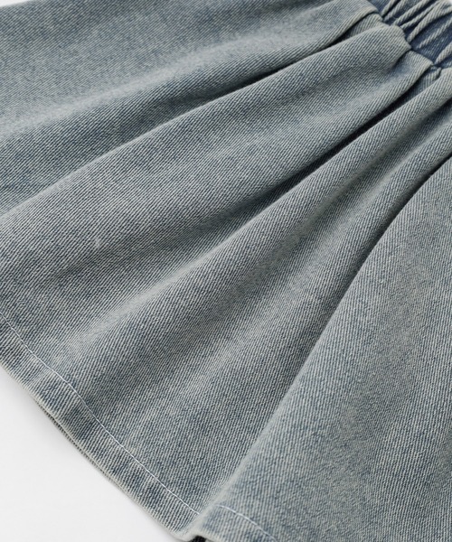 URBAN CHERRY(アーバンチェリー)の「【2点セット】デニムスカラップカラートップス+プリーツスカート(その他トップス・キッズ・ブルー・140cm/130cm/120cm/110cm)」の10枚目の写真