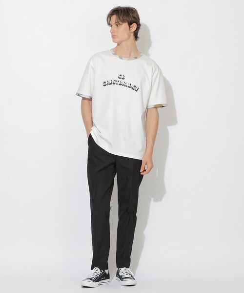 BLUE LABEL CRESTBRIDGE(ブルーレーベルクレストブリッジ)の「ロゴリンガーT(Tシャツ/カットソー・レディース・オフホワイト・1/2)」の3枚目の写真