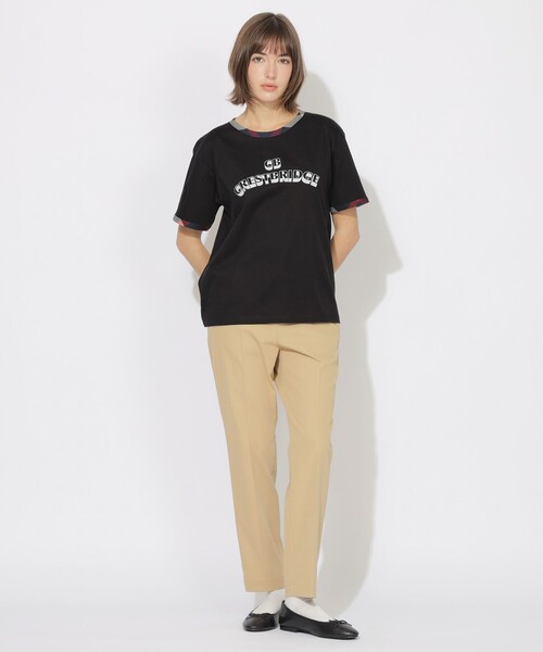 BLUE LABEL CRESTBRIDGE(ブルーレーベルクレストブリッジ)の「ロゴリンガーT(Tシャツ/カットソー・レディース・オフホワイト・1/2)」の10枚目の写真