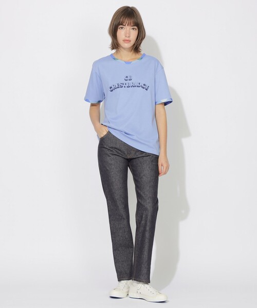 BLUE LABEL CRESTBRIDGE(ブルーレーベルクレストブリッジ)の「ロゴリンガーT(Tシャツ/カットソー・レディース・オフホワイト・1/2)」の18枚目の写真
