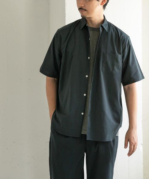 FORK&SPOON（フォークアンドスプーン）の「FORK&SPOON　TEC LINENシャツ（シャツ/ブラウス・メンズ・ブラック/ライトグレー/ブルー系その他・4/5）」の22枚目の写真