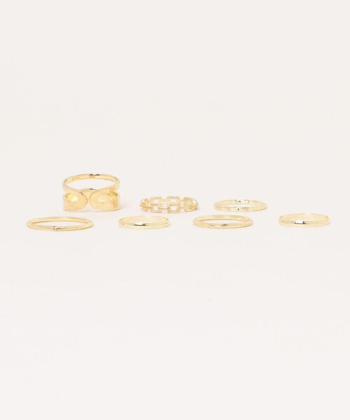 LUGG NAGG(ラグナグ)の「【456830】シンプルリング7点セット(RZ)(リング・レディース・ゴールド/シルバー・FREE)」の3枚目の写真