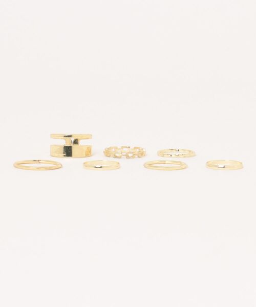 LUGG NAGG(ラグナグ)の「【456830】シンプルリング7点セット(RZ)(リング・レディース・ゴールド/シルバー・FREE)」の12枚目の写真