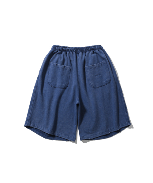 セール】Cross Pleated Sweat Shorts - Washed Blue（その他パンツ