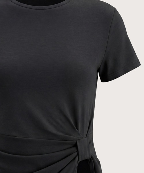 kiehtova(キエトヴァ)の「【kiehtova】KNOT LINE TOPS/ノット ライン トップス KTWR70 ※(Tシャツ/カットソー・レディース・グリーン/オフホワイト/ブラック・FREE)」の17枚目の写真