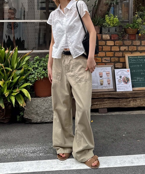 CANAL JEAN(キャナルジーン)の「HARING レース刺繍シャツ(シャツ/ブラウス・レディース・ホワイト・ONE SIZE)」の4枚目の写真