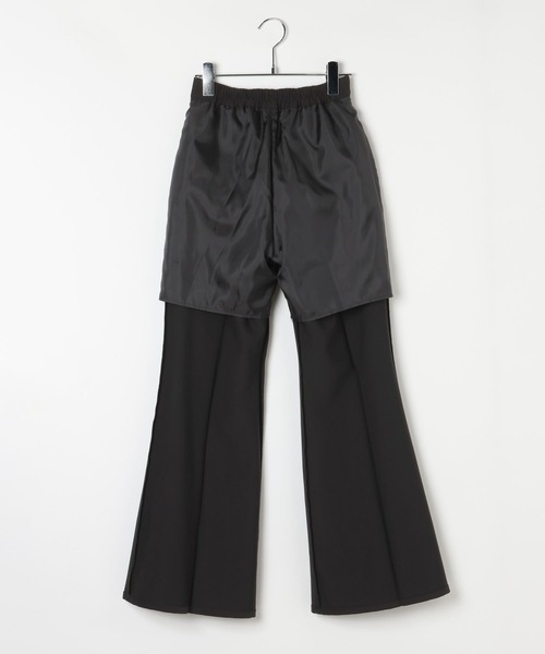 PAGEBOY（ページボーイ）の「ウエストデザインフレアパンツ（スラックス・レディース・ブラック/チャコールグレー・SMALL/MEDIUM）」の14枚目の写真