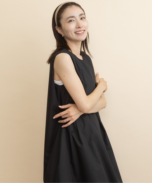 lodie(ロディ)の「裾シアーチュールワンピース(ワンピース・レディース・カーキ/ブラック・FREE)」の17枚目の写真