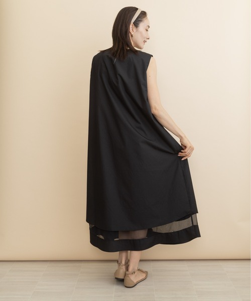 lodie(ロディ)の「裾シアーチュールワンピース(ワンピース・レディース・カーキ/ブラック・FREE)」の16枚目の写真