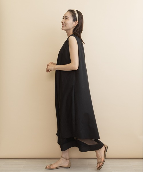 lodie(ロディ)の「裾シアーチュールワンピース(ワンピース・レディース・カーキ/ブラック・FREE)」の13枚目の写真