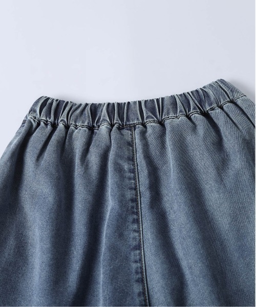 AMELY(エミリー)の「タックワイド デニムイージーパンツ(デニムパンツ・レディース・ブルー/ブラック/ライトブルー・L/M)」の7枚目の写真