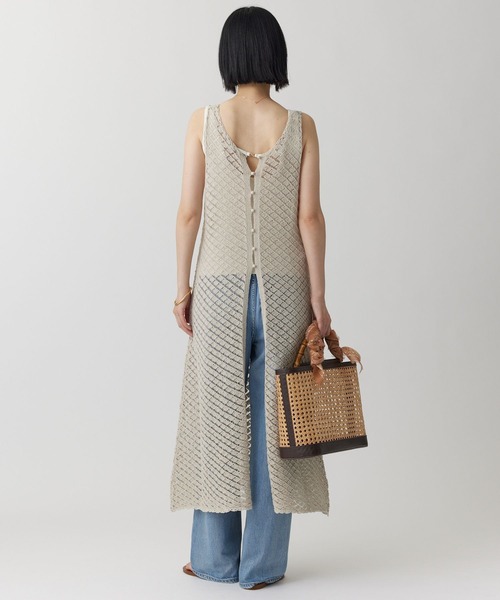 BABYLONE(バビロン)の「2WAYクロシェフウワンピース(ワンピース・レディース・サンドベージュ/ブラック・フリー)」の11枚目の写真