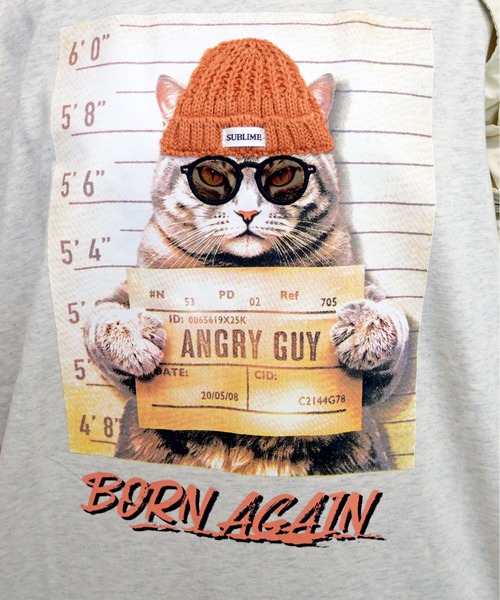 FUN(ファン)の「ワイルドキャットT(Tシャツ/カットソー・レディース・ブラック/オフホワイト/杢グレー・FREE)」の6枚目の写真