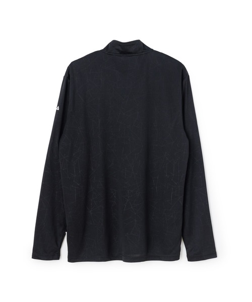 FILA(フィラ)の「DRY LONG SLEEVE HALF ZIP TEE / ドライ ハーフジップシャツ(Tシャツ/カットソー・メンズ・ライトブルー/ブラック/ネイビー・M/L/XL)」の4枚目の写真
