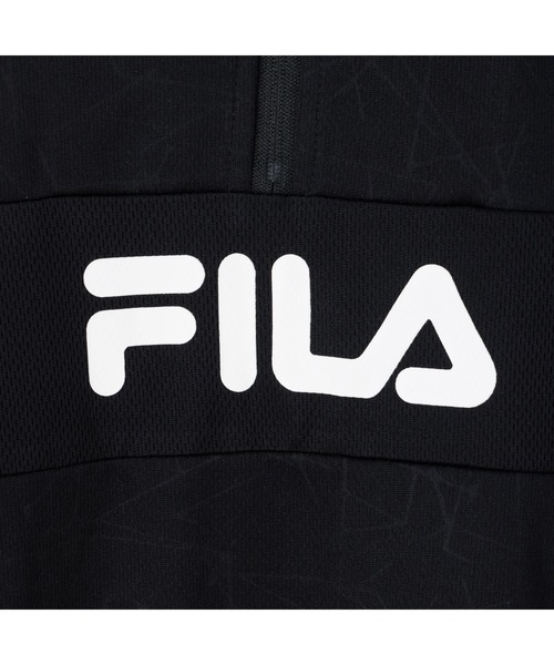 FILA(フィラ)の「DRY LONG SLEEVE HALF ZIP TEE / ドライ ハーフジップシャツ(Tシャツ/カットソー・メンズ・ライトブルー/ブラック/ネイビー・M/L/XL)」の5枚目の写真