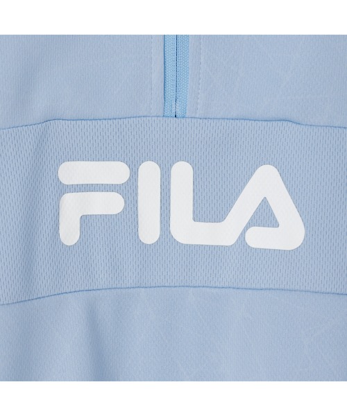 FILA(フィラ)の「DRY LONG SLEEVE HALF ZIP TEE / ドライ ハーフジップシャツ(Tシャツ/カットソー・メンズ・ライトブルー/ブラック/ネイビー・M/L/XL)」の8枚目の写真