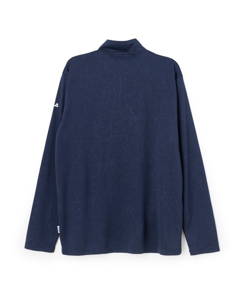 FILA(フィラ)の「DRY LONG SLEEVE HALF ZIP TEE / ドライ ハーフジップシャツ(Tシャツ/カットソー・メンズ・ライトブルー/ブラック/ネイビー・M/L/XL)」の10枚目の写真