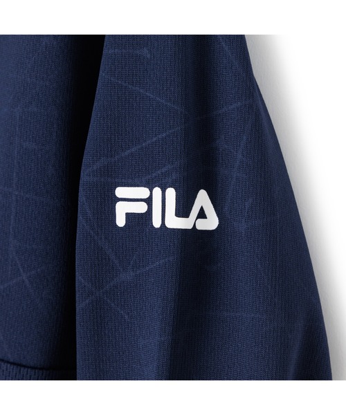 FILA(フィラ)の「DRY LONG SLEEVE HALF ZIP TEE / ドライ ハーフジップシャツ(Tシャツ/カットソー・メンズ・ライトブルー/ブラック/ネイビー・M/L/XL)」の12枚目の写真