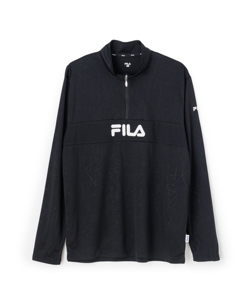 FILA(フィラ)の「DRY LONG SLEEVE HALF ZIP TEE / ドライ ハーフジップシャツ(Tシャツ/カットソー・メンズ・ライトブルー/ブラック/ネイビー・M/L/XL)」の13枚目の写真