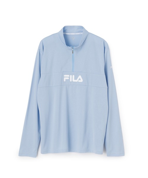 FILA(フィラ)の「DRY LONG SLEEVE HALF ZIP TEE / ドライ ハーフジップシャツ(Tシャツ/カットソー・メンズ・ライトブルー/ブラック/ネイビー・M/L/XL)」の14枚目の写真