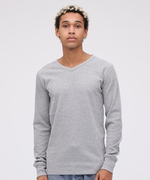 《DAILY/デイリー》L/S THERMAL V-NECK T-SHIRT / デイリー長袖 サーマル Vネック ティーシャツ / AVIREX / アヴィレックス