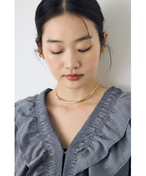 AZUL by moussy(アズールバイマウジー)の「メタルバーチョーカー(チョーカー・レディース・シルバー/ゴールド・FREE)」の10枚目の写真