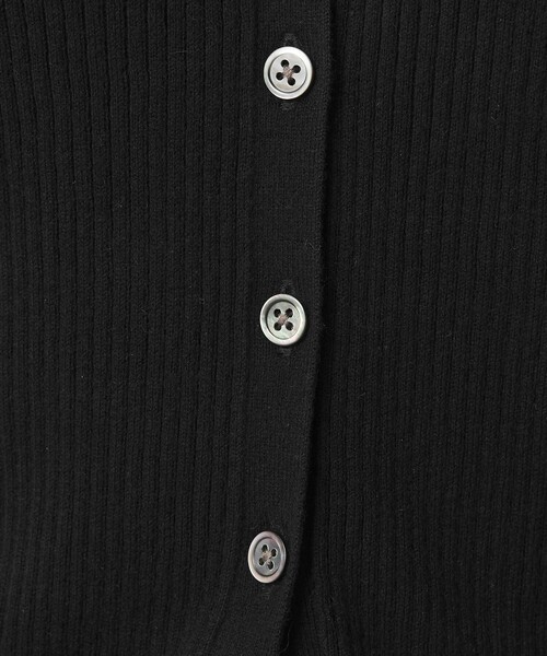 BEAUTY&YOUTH UNITED ARROWS(ビューティーアンドユースユナイテッドアローズ)の「コットンカシミヤ レーストリム Vネックカーディガン ウォッシャブル(カーディガン/ボレロ・レディース・グレー/オフホワイト/ブラック・FREE)」の20枚目の写真