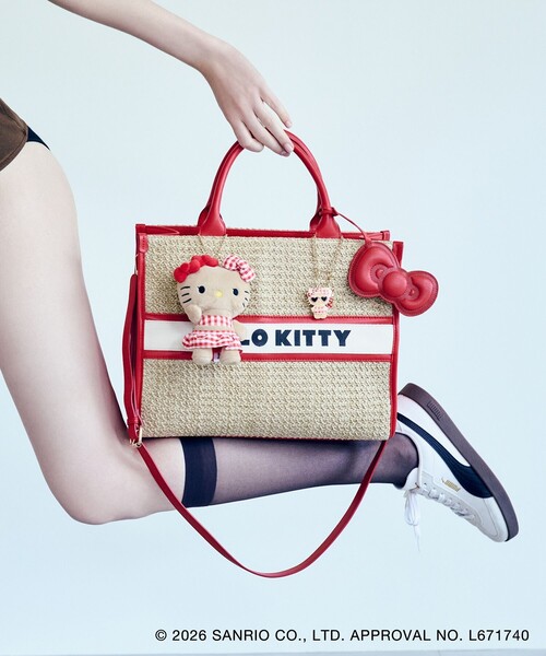 sanrio(サンリオ)の「【HELLO KITTY×VIS】日焼けデザイン ハローキティぬいぐるみチャーム(チャーム・レディース・ベージュ・FREE)」の8枚目の写真
