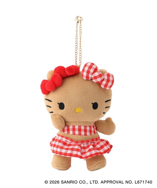 sanrio(サンリオ)の「【HELLO KITTY×VIS】日焼けデザイン ハローキティぬいぐるみチャーム(チャーム・レディース・ベージュ・FREE)」の2枚目の写真